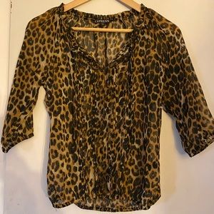 Express Leopard print blouse
